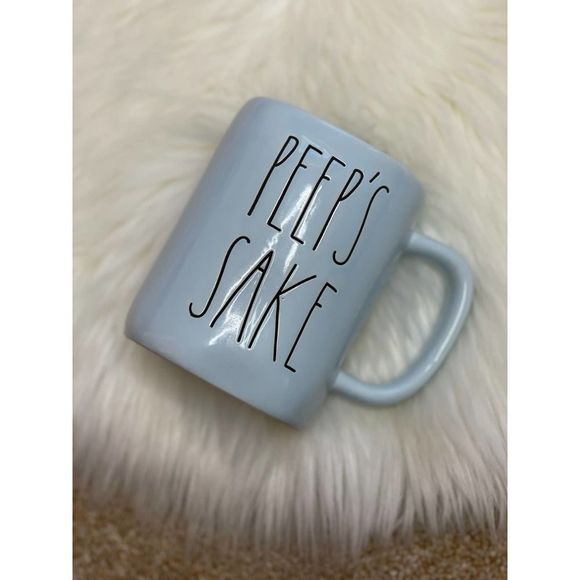 Rae Dunn Other - Rae Dunn Peep's Sake Coffee Mug NEW Magenta Blue Easter Themed Chicken Farm